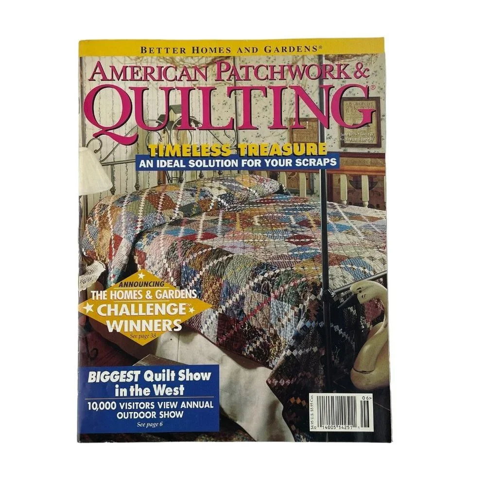 Better Homes‎ & Gardens American Patchwork & Quilting Magazines 1996-98 Lot of 6